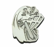Silver Knight Crusader Sword Helmet Shield 2 Inch Pin IVZ1049 F3D34Y