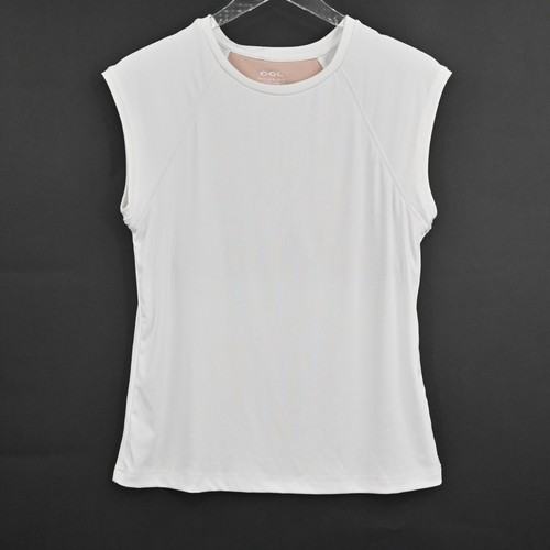 OGL Top Damen Größe XL Rundhals Brami Tank Weiß Sandwashed Modal Regular Fit