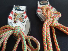 Multi Color Shoe Lace 45" Set Of 2 Laces Orange Green Pink Yellow Round