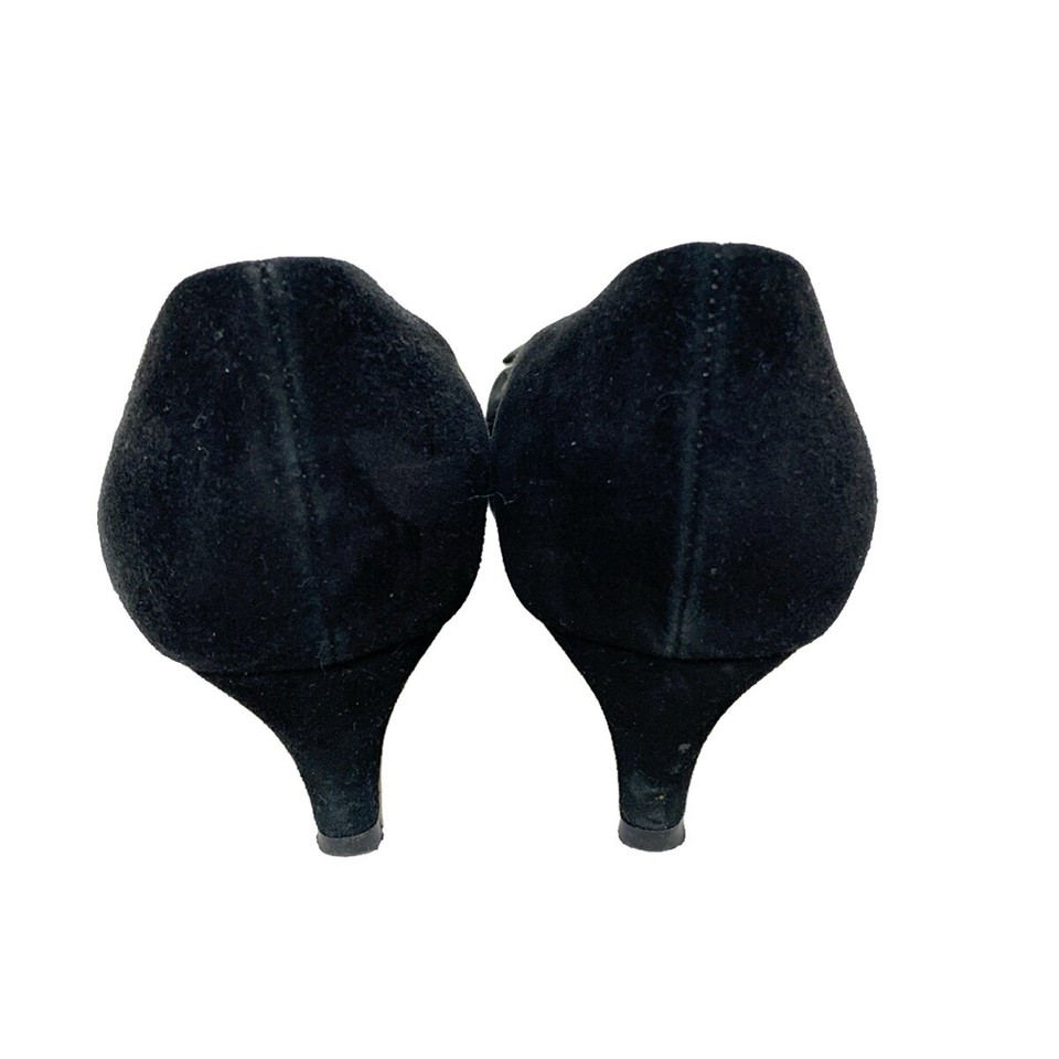 Auth sergio rossi Black Silver Suede Hardware Women's Pumps eBay