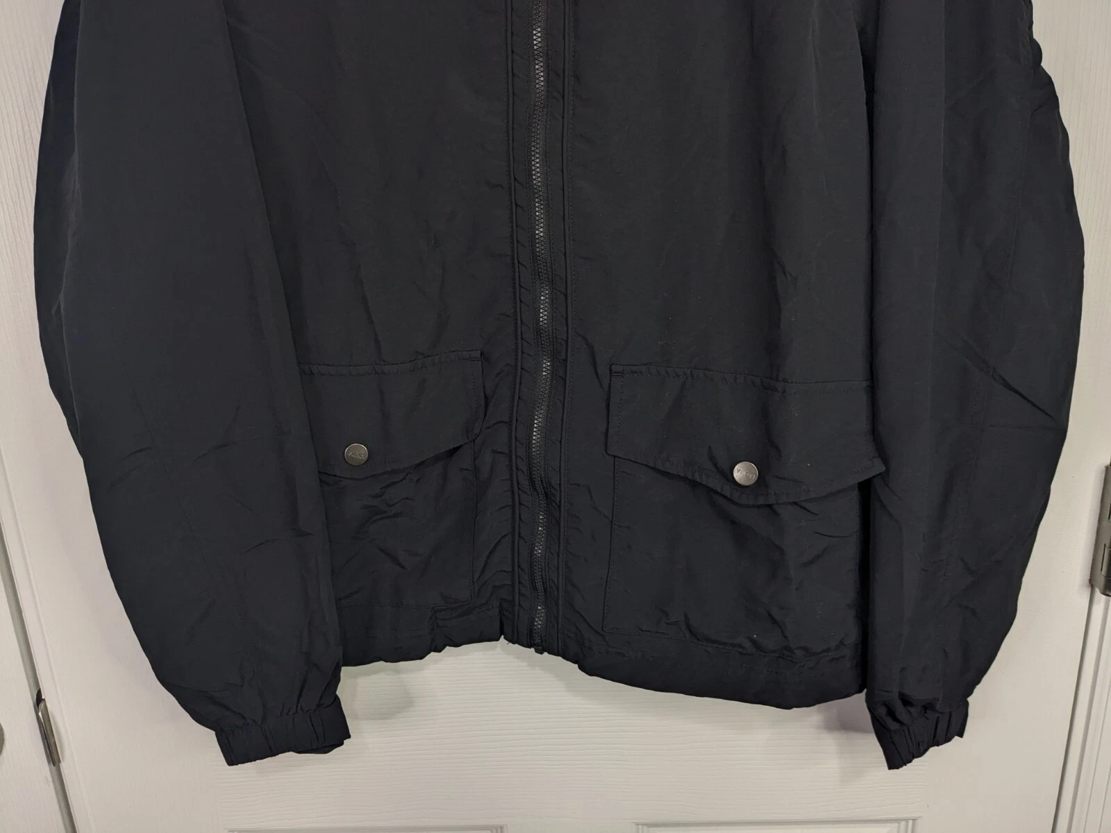 vuori full zip hooded long sleeve athletic jacket