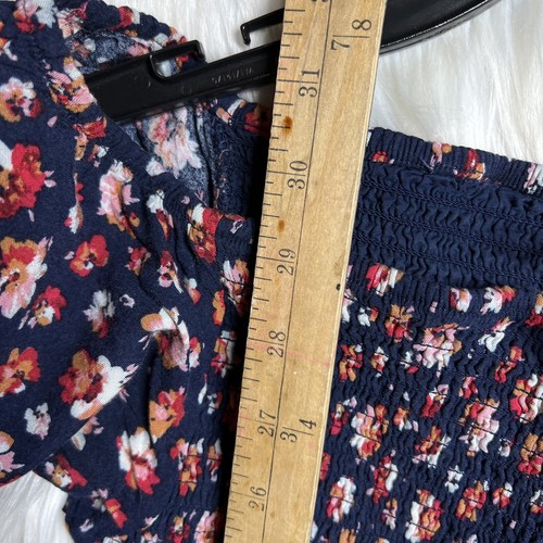 Xhilaration Juniors Girls sun dress size large blue floral print - Picture 6 of 11