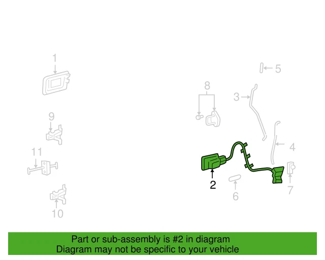 Conjunto de manija y cerradura de puerta de pasajero trasero genuino Ford OEM 2004-2008 F-150 RH Foto 3 de 4