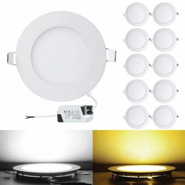 6w 9w 12w 15w 18w Led Recessed Ceiling Panel Down Lights Bulb Slim Lamp Fixture