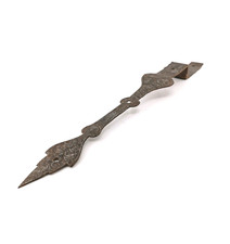 Ancienne Penture Fer Forgé Décoré Charnière Ferrure Coffre  XVIIeme