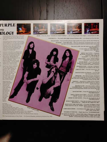 Deep Purple Anthology Double Record (Harvest 1985, UK: PUR1 / EN 26 0612 3) - Picture 7 of 12