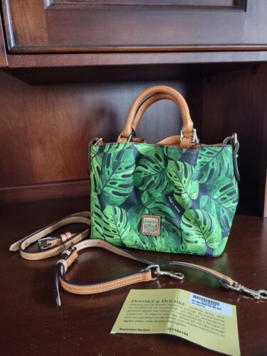 Dooney & Bourke RARE Montego Palm Leaves Mini Barlow Crossbody Leather Bag NWOT