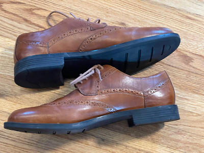 Cole Haan Men\'s 9M Brown Leather Wingtip Casual Dress Shoes-C12489 Cole Haan Collen Wingtip II British Tan Brown Mens Sz 12  main image 2