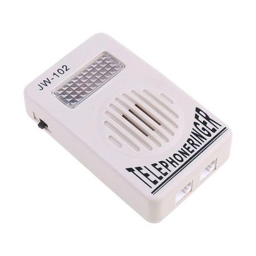 Telephone Ringer Phone Amplifier Ring Speaker Strobe Light Flasher Bell Sound - Zdjęcie 7 z 10