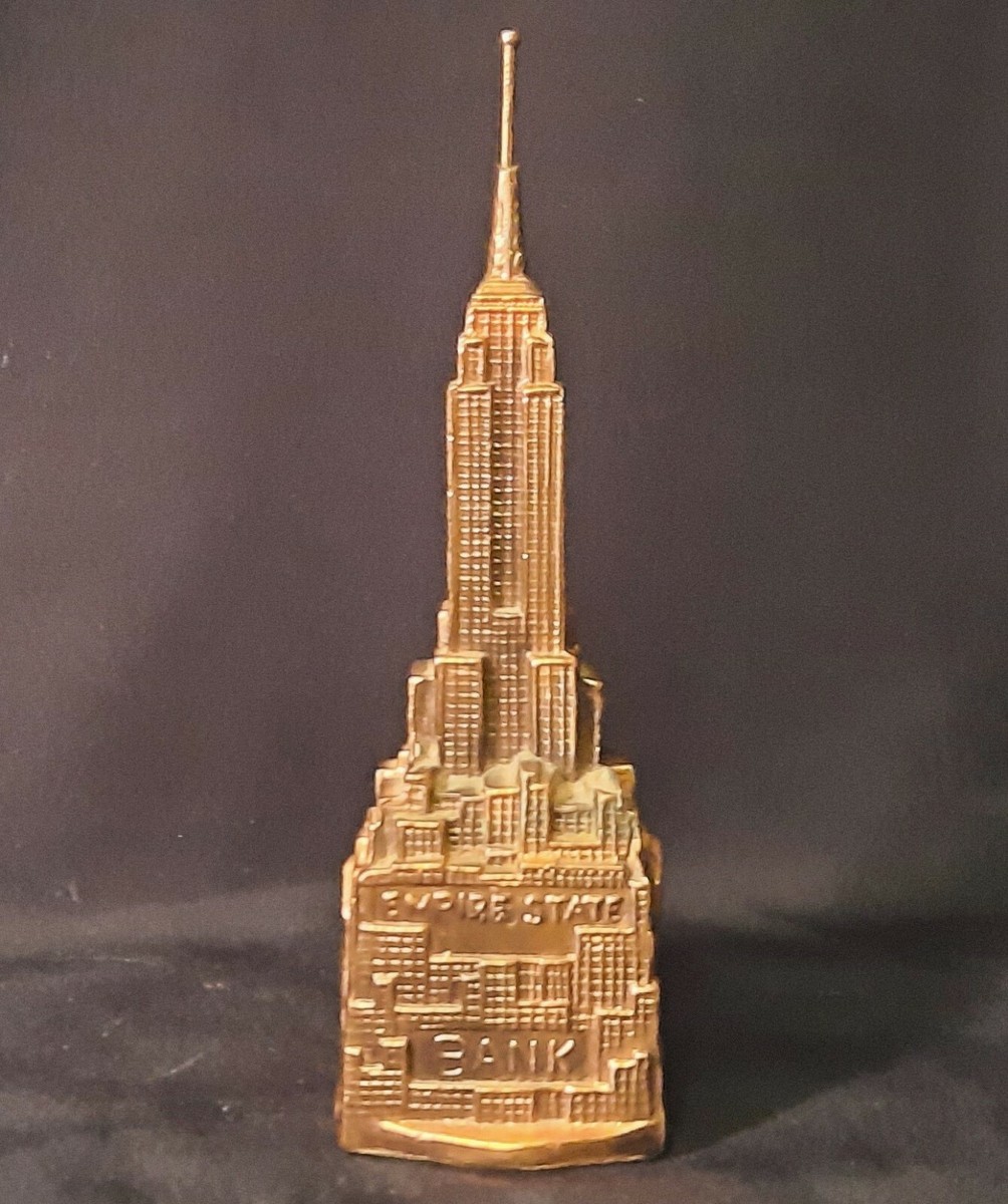 アンティーク雑貨 Empire State Building Bank Vintage Japan King Kong Empire State Building Tower Bank