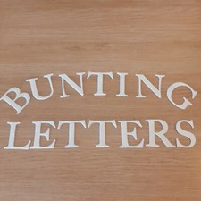Cream 100% Wool Felt Letters/Numbers 2" High for Bunting Crafts Personalisation
