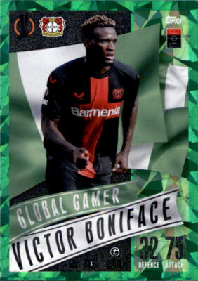 Champions League EXTRA 209 - Victor Boniface Global Gamer EMERALD GREEN 2023/24