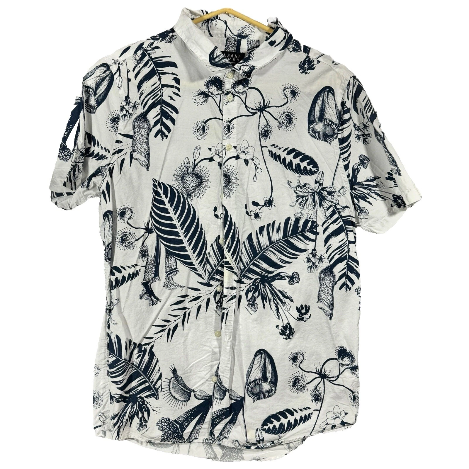 Camisas blancas Boohoo para hombres