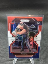 2022 Panini Prizm WWE Tamina Red White Blue Holo #156