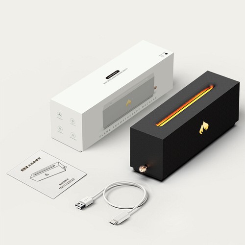 320ml USB Air Humidifier Timer Essential Oil Aroma Diffuser 7 Color 3D Flame USA - Picture 11 of 13