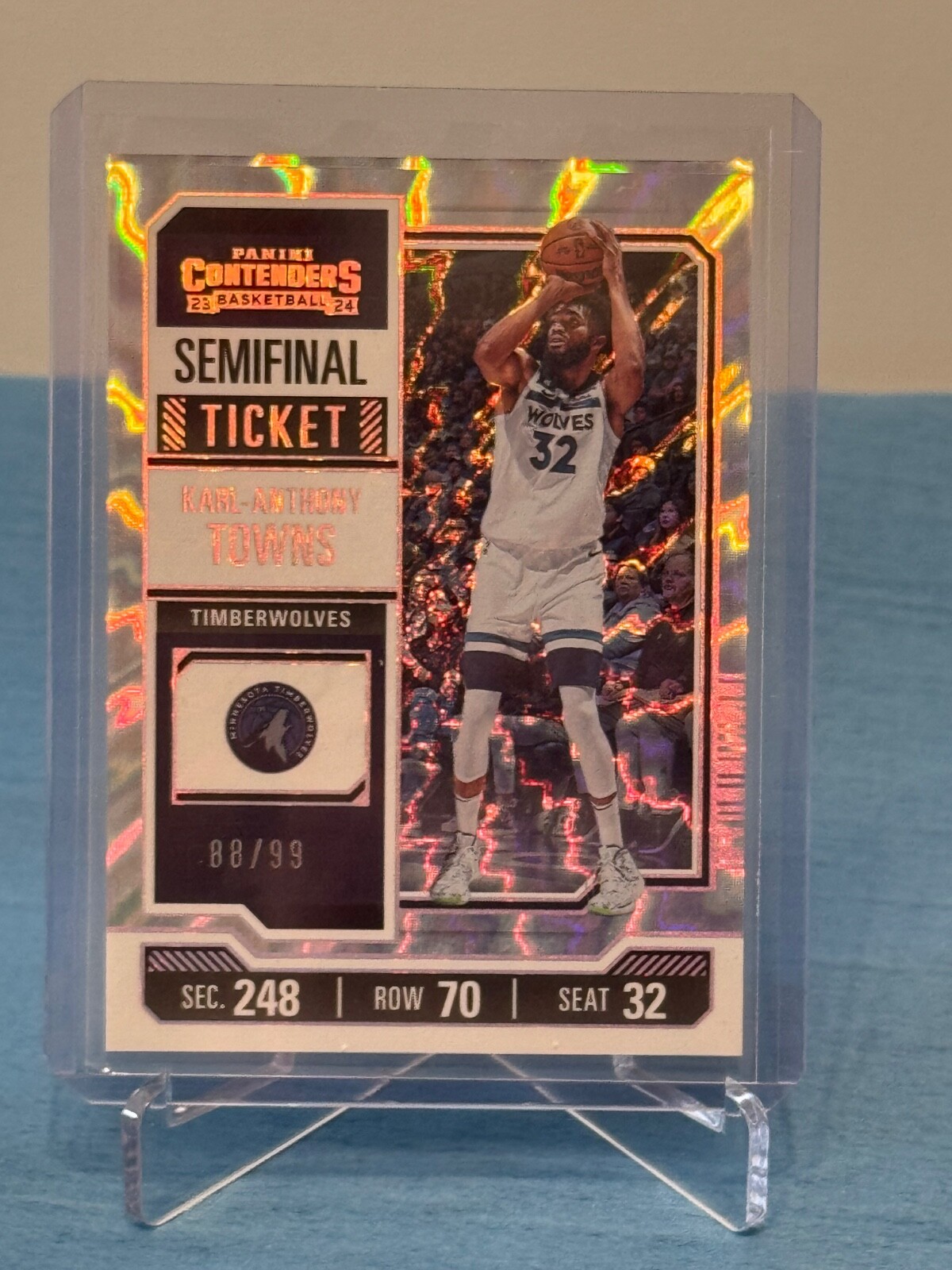 2023-24 Panini Contenders Karl-Anthony Towns Semifinal Ticket #38/99 #42