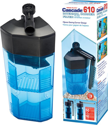 Cascade 610 Fully Submersible Internal Filter for Aquarium Corners   Physical...