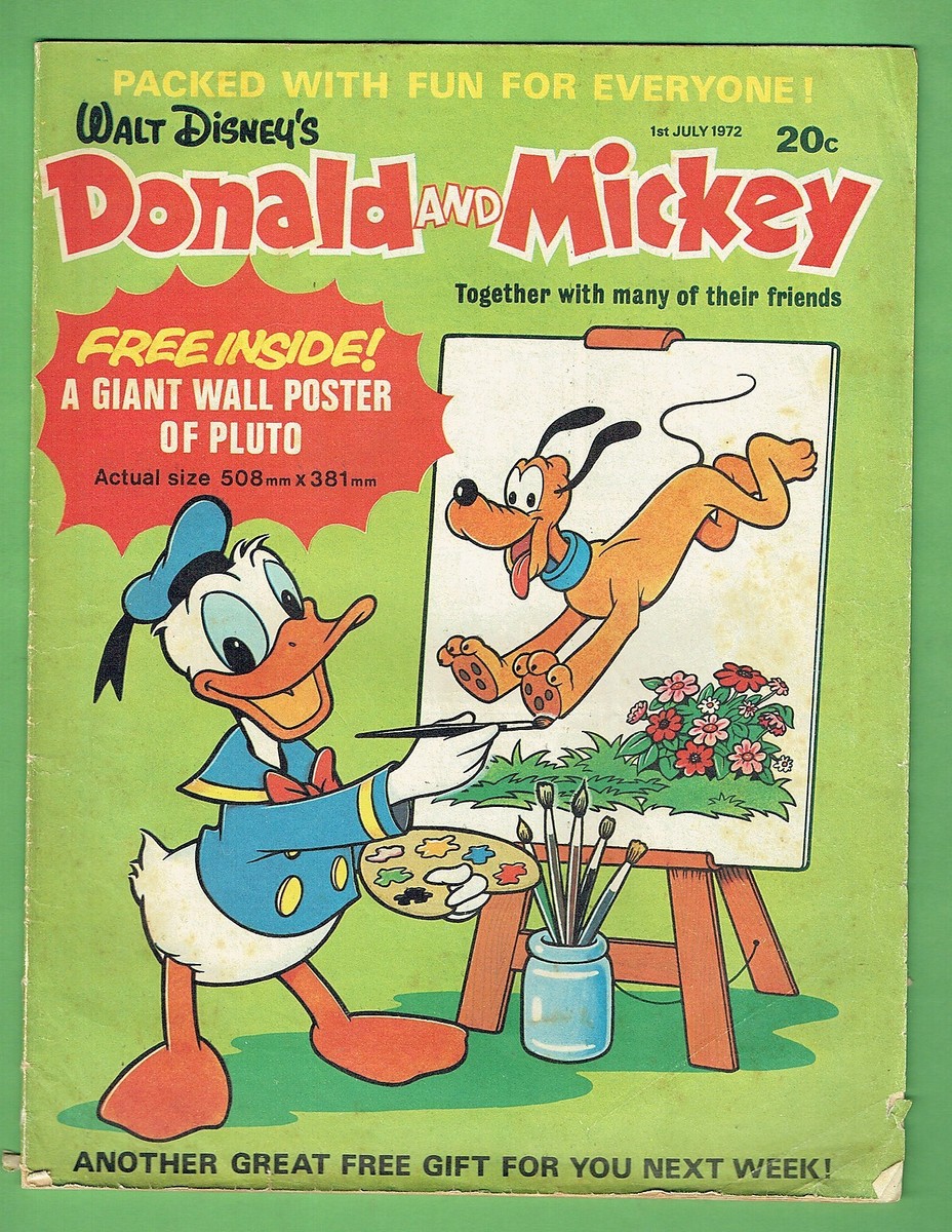 CC5. DISNEY DONALD DUCK & MICKEY MOUSE COMIC 1st July 1972 | eBay
