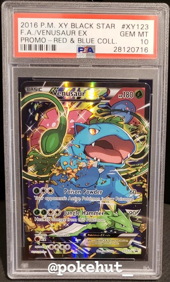 POKEMON PSA 10 GEM MINT VENUSAUR FULL ART EX XY123 GENERATIONS 20TH ANNIVERSARY eBay