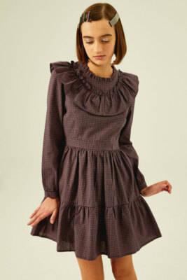 KLING BABY DOLL PLAID DRESS BLOGGERS SIZE UK S SMALL