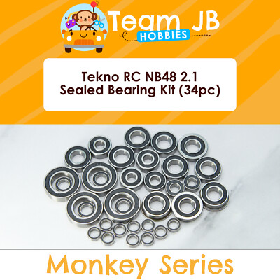 Tekno RC NB48 2.1 - 34 Pcs Rubber Sealed Bearings Kit