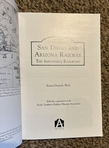 San Diego and Arizona Railway: The Impo... by Reena Deutsch Paperback / softback - Imagen 4 de 4