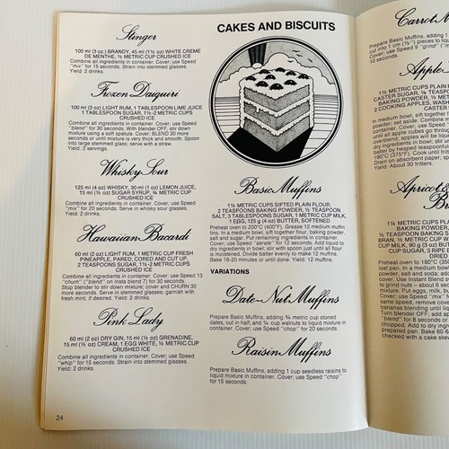 INSTA BLEND 14/7 GE General Electric Vintage Cookbook Blender Recipes Soups Dips - Picture 14 of 20
