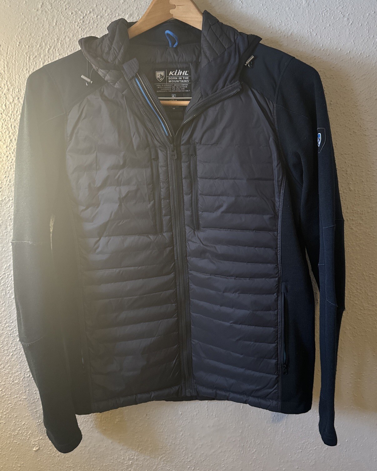 Kuhl Projekt Provocateur Blue Hybrid Down Hoody/Jacket Full Zip M eBay