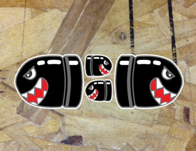 Retro Super Mario Bullet Bill Decal Sticker Set Smooth - 3'' - 3 for 1