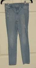 Members Mark knit Blue Denim Jeans Girls Skinny Stretch Mid Rise 10/12