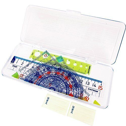 Kutsuwa-stationery-ruler AP01A case set set square | eBay