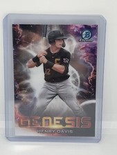 2021 Bowman Draft Chrome Henry Davis RC Genesis Insert Pirates #1 Pick