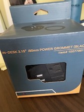 APEX In Desktop Power Grommet Desk Power Outlet Socket with 2 AC Outlets 2 USB