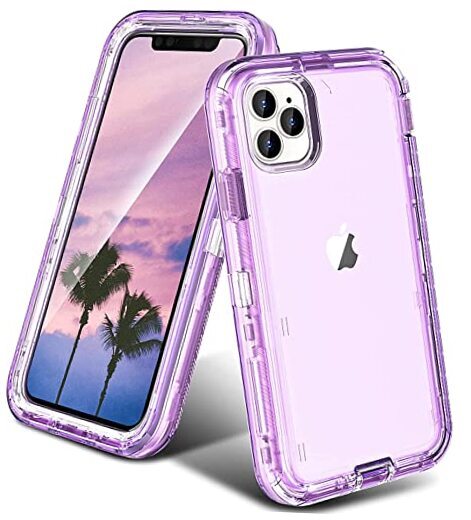 for Case Purple, [10 FT Military Grade Drop Crystal Purple iPhone 14 Pro Max