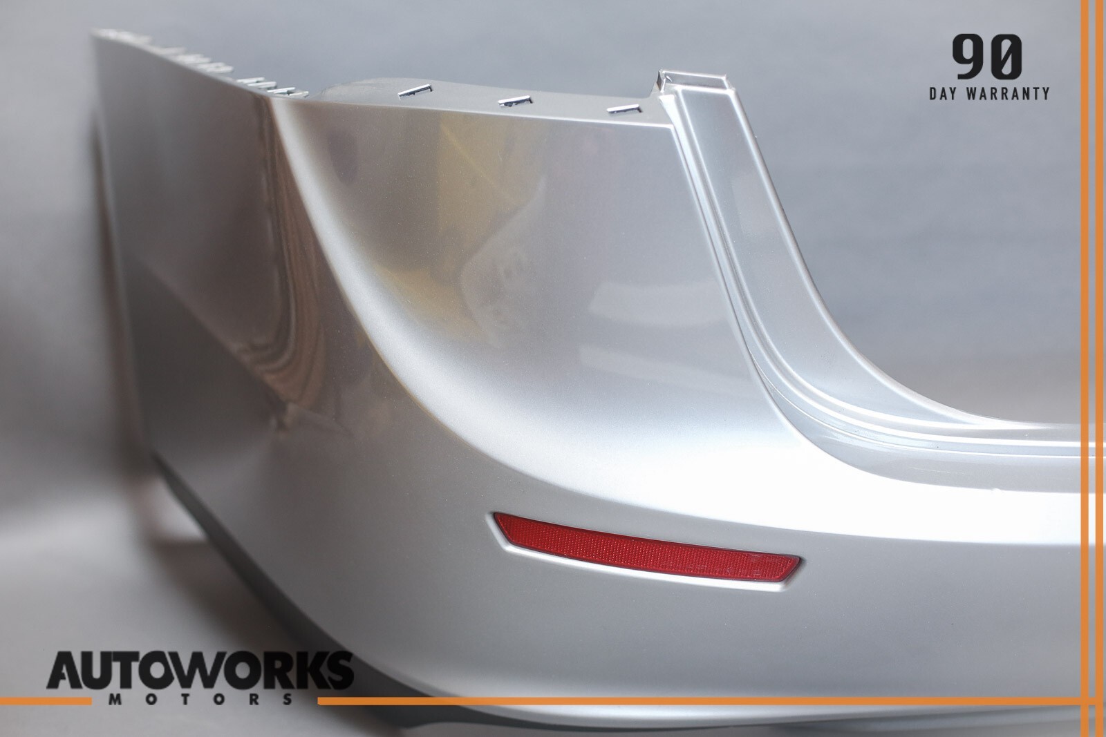 14-17 Maserati Ghibli M157 Rear Bumper Cover Panel w/ Lamp Grigio Metallo OEM