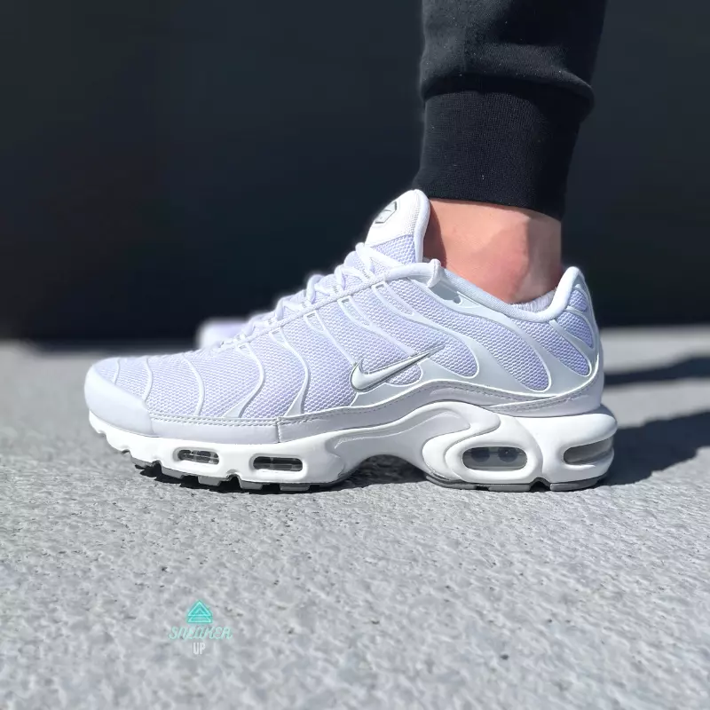 Size US 8-14 Nike Air Max Plus TN Triple White Caspers Shoes Tns BRAND NEW  | eBay