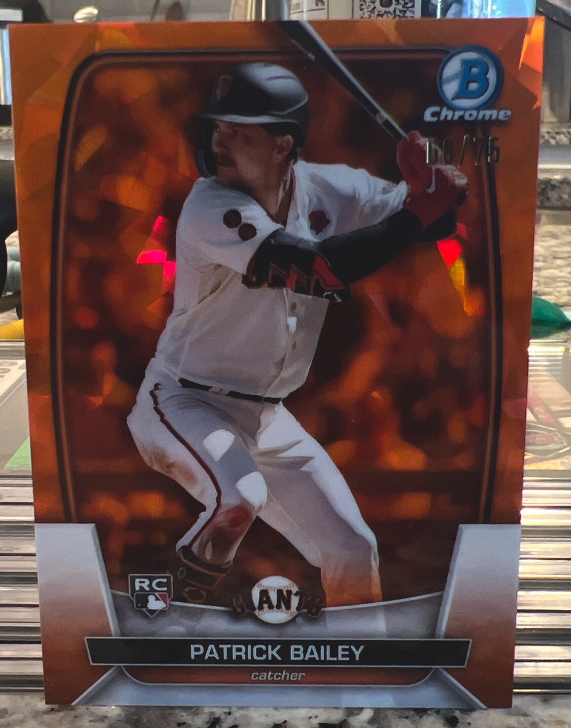 2023 Bowman Chrome Sapphire #60 Patrick Bailey Orange Refractor /75