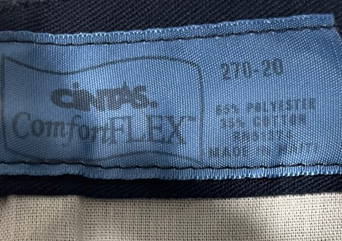 BRAND NEW Cintas 270-20 Comfort Flex Size 32X32 Navy Blue Men's Cargo Pants J120 - Picture 18 of 23