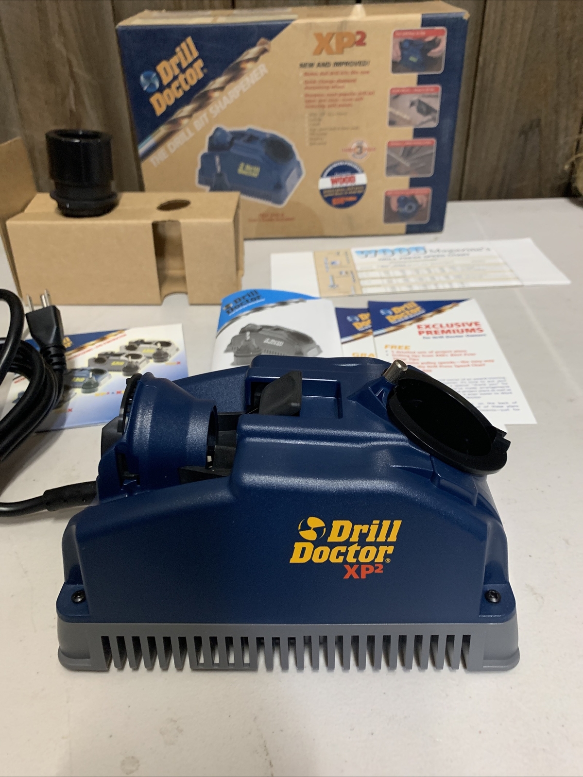 Drill Doctor Drill Bit Sharpener XP2 Electric 3/32 1/2 Bit Sharpening