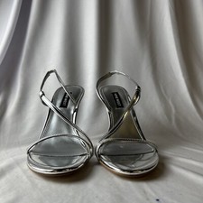 Nine West Isaw 3 Dress Sandal, Women's Size 7M Silver