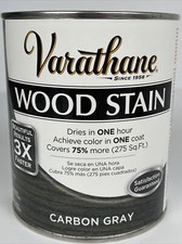 Mancha de madera de secado rápido Rust-oleum Varathane Premium, cuarto de galón, gris carbono 300389