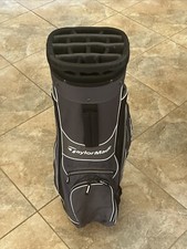 TaylorMade Cart 5.0 Golf Bag - 14 Way Divider - Grey-Black-White