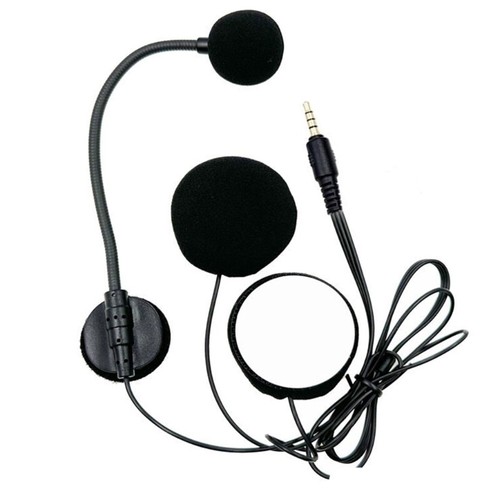 3.5mm Earpiece Microphone Speaker Motorcycle Headphones Intercom Interphones Mic - Picture 6 of 7