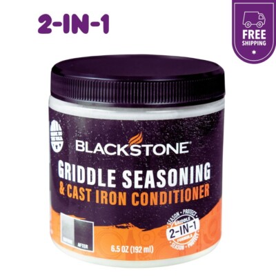 Blackstone Griddle Seasoning And Cast Iron Conditioner Well Protected 2-in-1