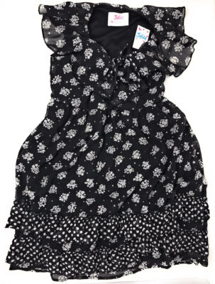 Justice for Girls Black Flower Dress~Size 10~NWT~Back to School!