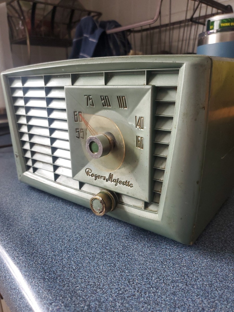 1954 Rogers Majestic R-541 Green Bakelite MCM AM Tube RADIO | eBay