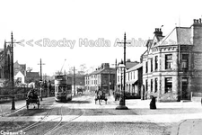 Cmm-64 Church Street With Tram, Burnley, Lancashire. Photo