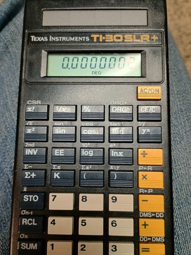 Texas Instruments Ti-30 SLR Solar Powered Scientific Calculator Vintage ...