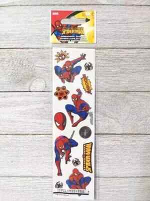 comics spider-man fun stickers EK success dimensional puffy  13pc