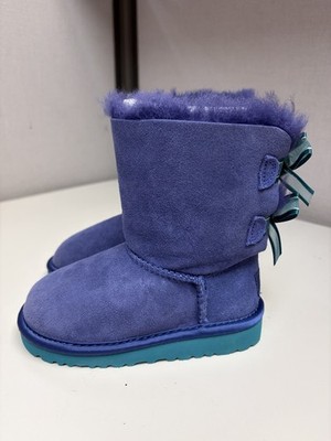 UGG Toddler Classic Bailee Bow Blue Size 9 New